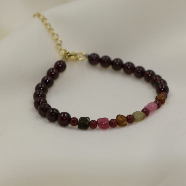 紅碧壐、石榴石手串