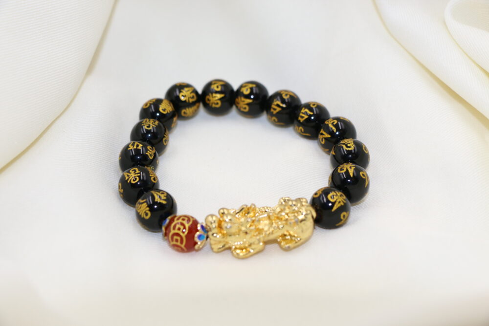 IMG_0538 六字箴言流沙金貔貅(亮)手串