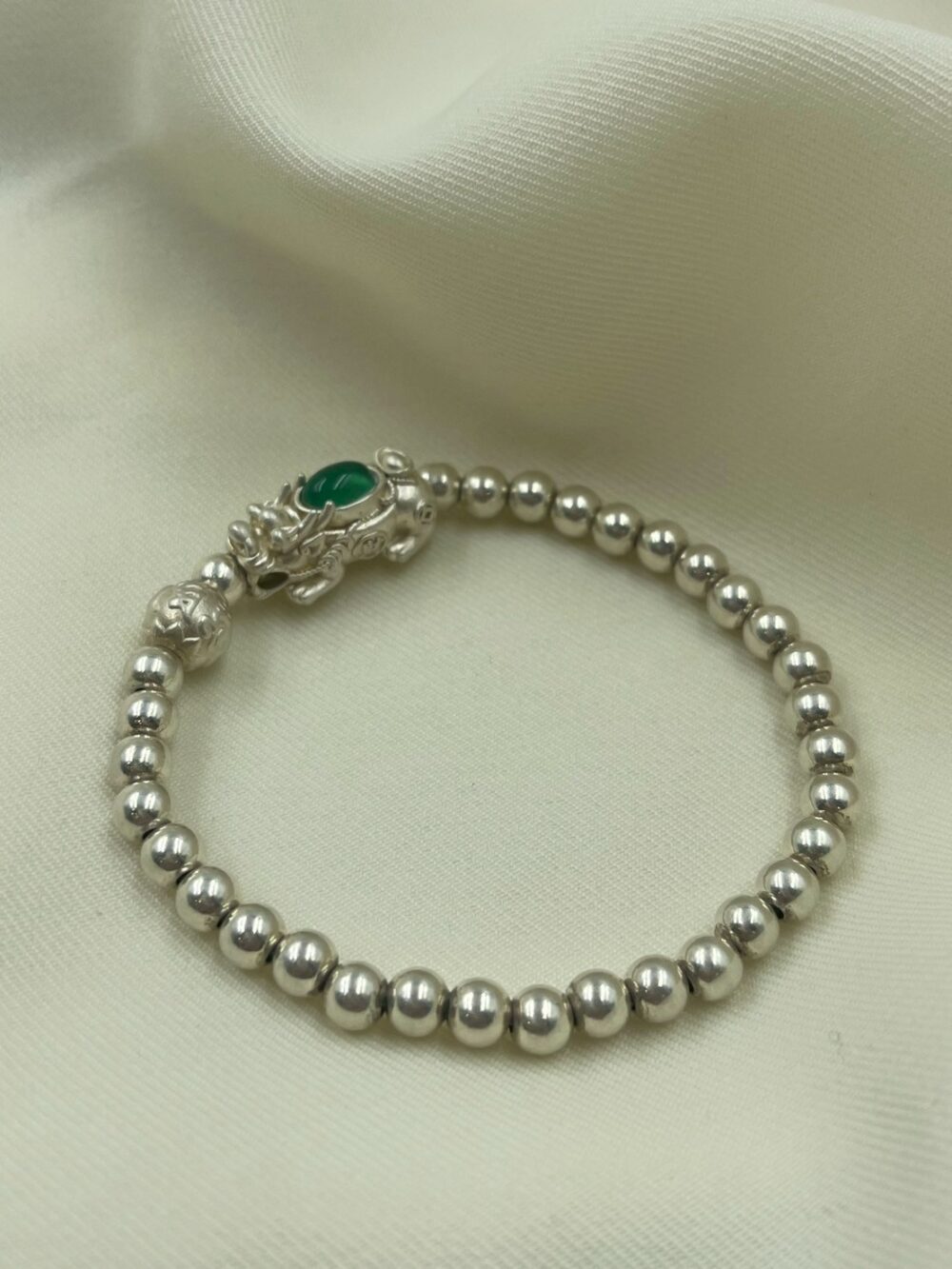 LINE_ALBUM_銀飾_251001_1 貔貅銀手串8g