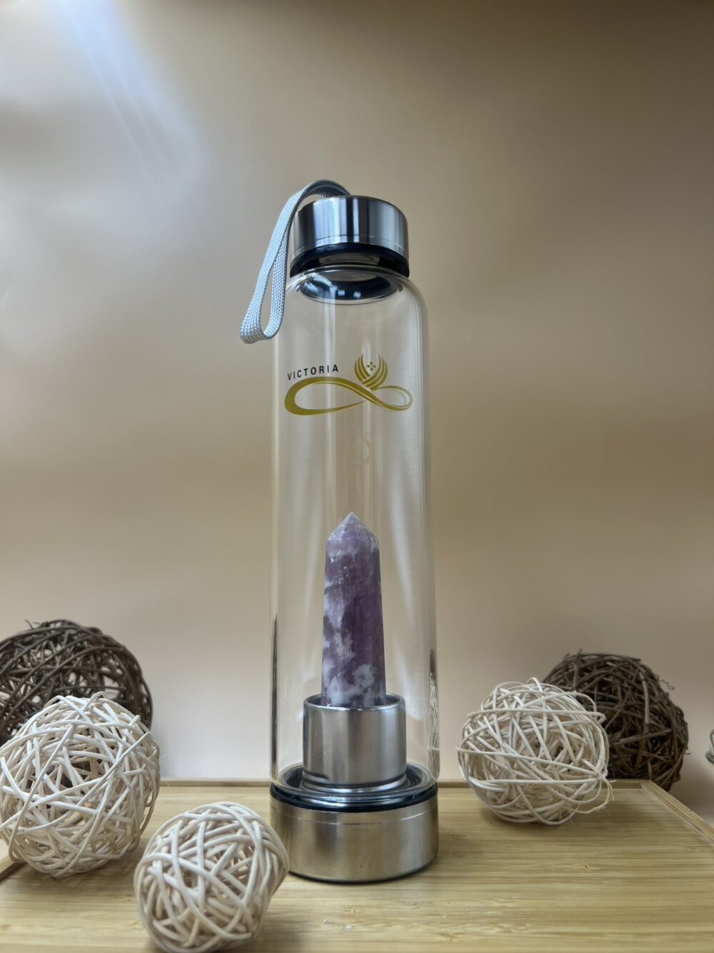 水晶能量水壺-梅花碧璽