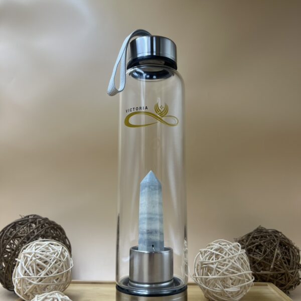 水晶能量水壺-雅藍紋石(藍䨷石)