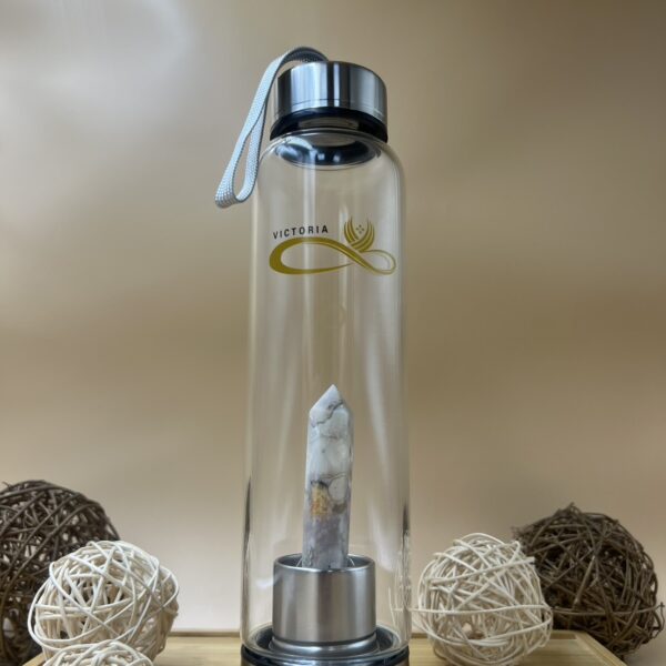 水晶能量水壺-櫻花瑪瑙